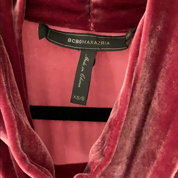 BCBG burgundy velvet jacket - Picture 2 of 3